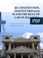 Constitutions, ConstitutionalismandRuleofLawinMalaysia (Rev Oct 2022) (Autosaved)