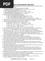 Revision - Electrochemistry (Cbse 2023)