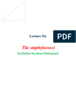 The Staphylococci: Lecture Six