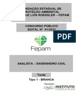 Instituto Consulplan 2023 Fepam Rs Engenheiro Civil Prova