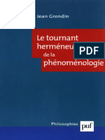 Le Tournant Herméneutique de La Phénoménologie (Jean Grondin) (Z-Library)