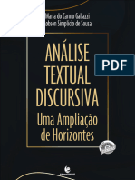 Análise Textual Discursiva - Uma Ampliação de Horizontes