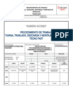 Procedimiento Construcción Carga, Traslado, Descarga y Montaje de Módulos