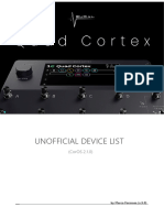 Unofficial Quad Cortex Device List - V.5