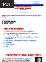 Presentation On Derivation of Navier Stokes Equations