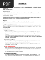 Equilibrium Notes