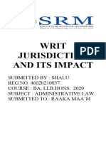 1 Writs Mode of Judicial Review of Administrative Actions