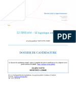 22-TPIT-034 - Dossier de Candidature SI Logistique Entrepôt