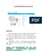 Cálculo Luminotécnico Com Led