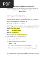 Modelo Plano de Gerenciamento de Residuos Da Construcao Civil