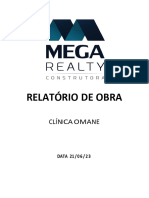 Relatório de Obra - Clínica Omane N°02