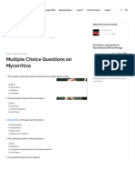 Multiple Choice Questions On Mycorrhiza