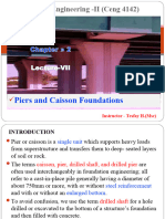 Lecture VII - Chapter 2 Piers and Caisson Foundations