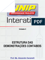 SLIDES Estrutura Das Demonstrações Contábeis UNIDADE II