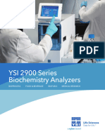 YSI 2900 Biochemistry Analyzers - Brochure