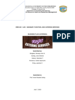 Group 8 Catering Business Plan Paper