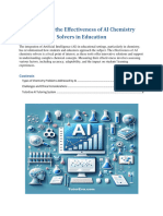 Measuring The Effectiveness of AI Chemistry Solvers in Education