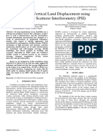 Analysis of Vertical Land Displacement Using Permanent Scatterer Interferometry (PSI)