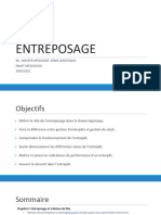 ENTREPOSAGE - Chapitre I II