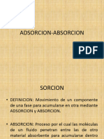 Absorción Adsorción