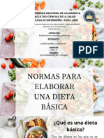 Normas para Elaborar Una Dieta Básica