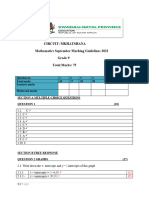 MM Circuit Grade 9 2023 Marking Guidelines