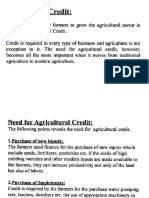 Agricultural Credit