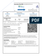 Electronic Reservation Slip (ERS) : 4813436400 12610/chennai Express Second Sitting (2S)