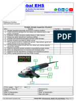 Portable Grinder Inspection Checklist