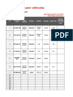 Tableau de Suivi D'entretien Vehicules