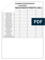 Practical Attendance List and Grade List