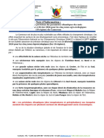 Note D'information 25eme Bulletin CLIMATIQUE Saisonnier de Prevision Au Cameroun-1