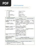 Sesión de Aprendizaje Jugamos