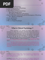 Clinical Psychology