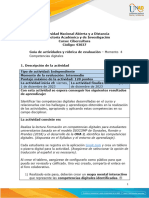 Guia de Actividades y Rúbrica de Evaluación - Unidad 3 - Momento 4 - Competencias Digitales