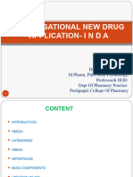 INVESTIGATIONALNEWDRUGAPPLICATION INDAaa