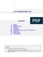 Plan D'Amenagement (Pa) : Sommaire