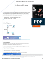 Packet Tracer Lab 1 - Basic Switch Setup Packet Tracer Network