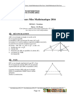 Concours Miss Maths 2016 Niveau 3eme