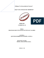 Procesos Ejecutivos de Los Títulos Valores