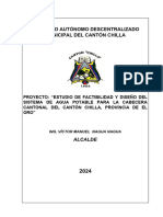 Factibilidad Del Sistema de Agua Potable