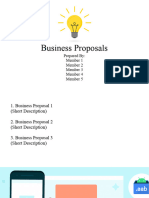 Sample Business Idea Pitch Deck Template