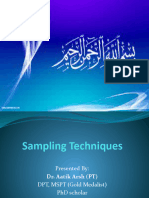 Arsh DPT 7th Biostat Lec 6 Sampling Technique