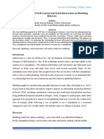 The Relationship of Self-Control and Social Interaction On Phubbing Behavior