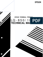 Epson LQ-850 LQ-1050 Service Manual