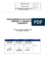 Cii-Pr-Pc1-0007-Procedimiento de Colocación, Vibrado y Curado Del Concreto