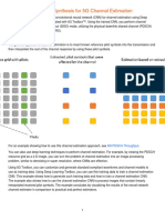 Deep Learning Data Synthesis For 5 GChannel Estimation Example