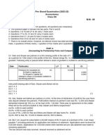 Pre - Board Examination - Accountancy - Class XII - (2022-23)