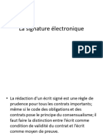 La Signature Électronique