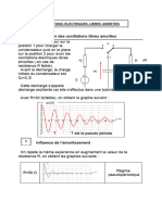 Revision Circuit RLC Libre Amorti Et LC Libre Non Amorti